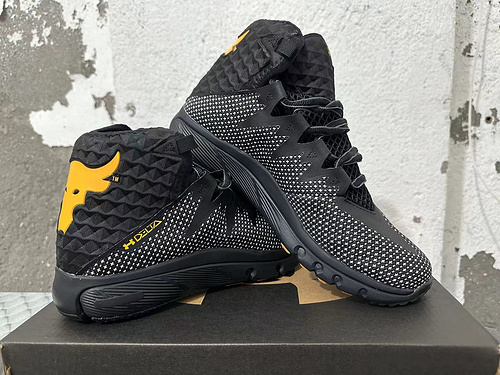 Zapatillas de entrenamiento Armor Project Rock antideslizantes y resistentes al desgaste negro-amarillo